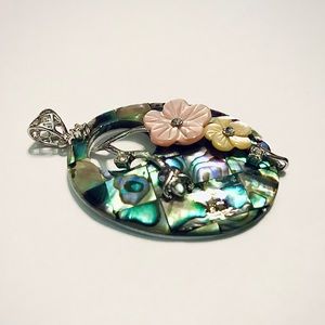 Emerald/Sterling Silver pendant